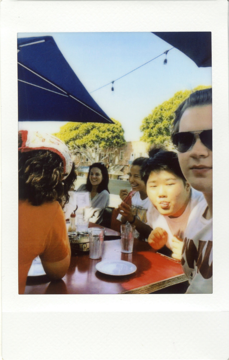 The cast has lunch together.