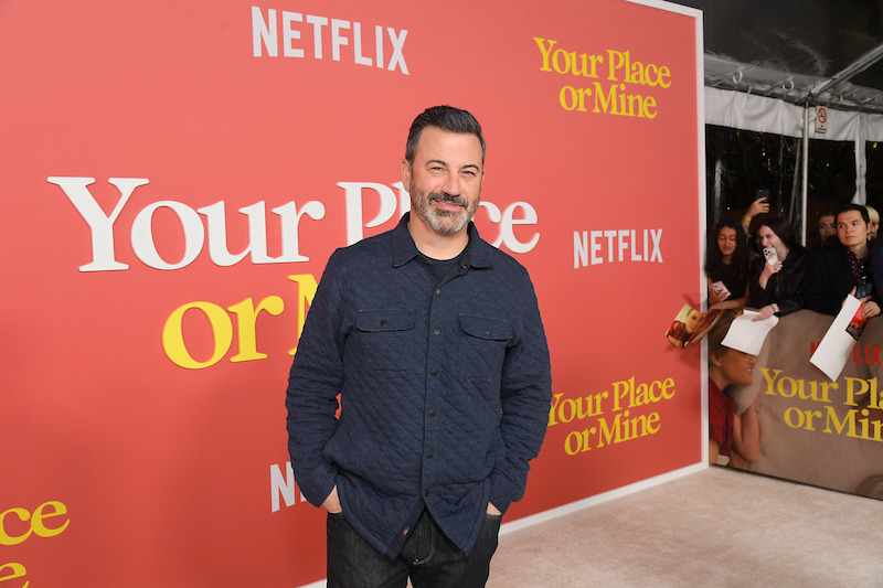 Jimmy Kimmel attends the Los Angeles premiere of Your Place or Mine.
