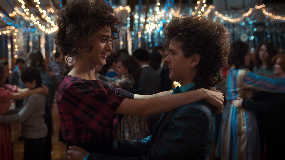 Natalia Dyer as Nancy and Gaten Matarazzo as Dustin in ‘Stranger Things’ Season 2.