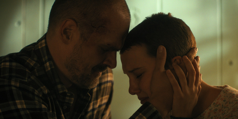 From left: Harbour as Hopper and Brown as Eleven in Stranger Things Season 4, Volume 2.- See Over 100 Photos From ‘Stranger Things’ Season 4 Volume 2