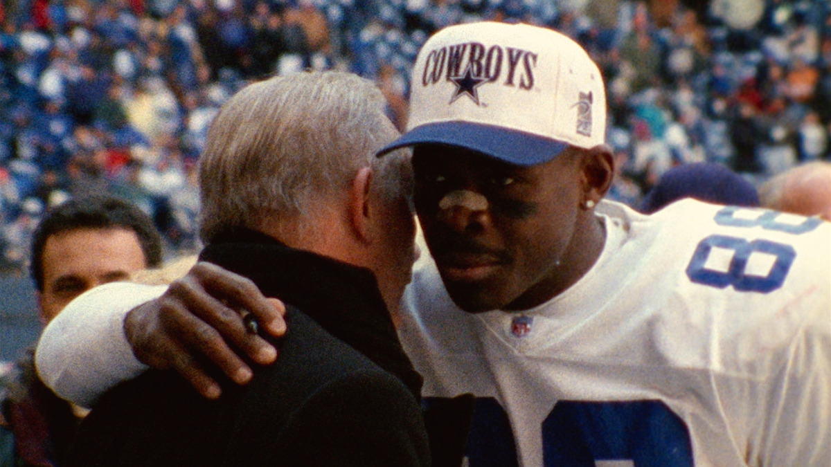Michael Irvin in a still from 'America's Team.'