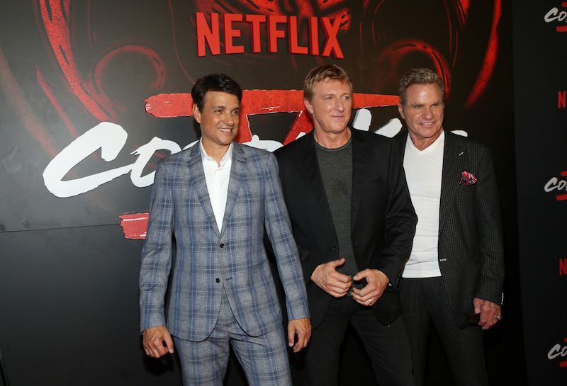 The Karate Kid OGs, featuring Macchio, Zabka and Martin Kove (John Kreese).