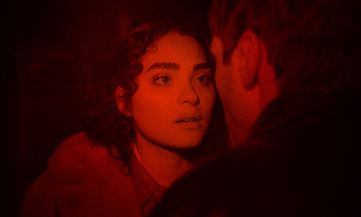 Brittany O’Grady as Shelby and James Morosini as Cyrus in ‘It’s What’s Inside’