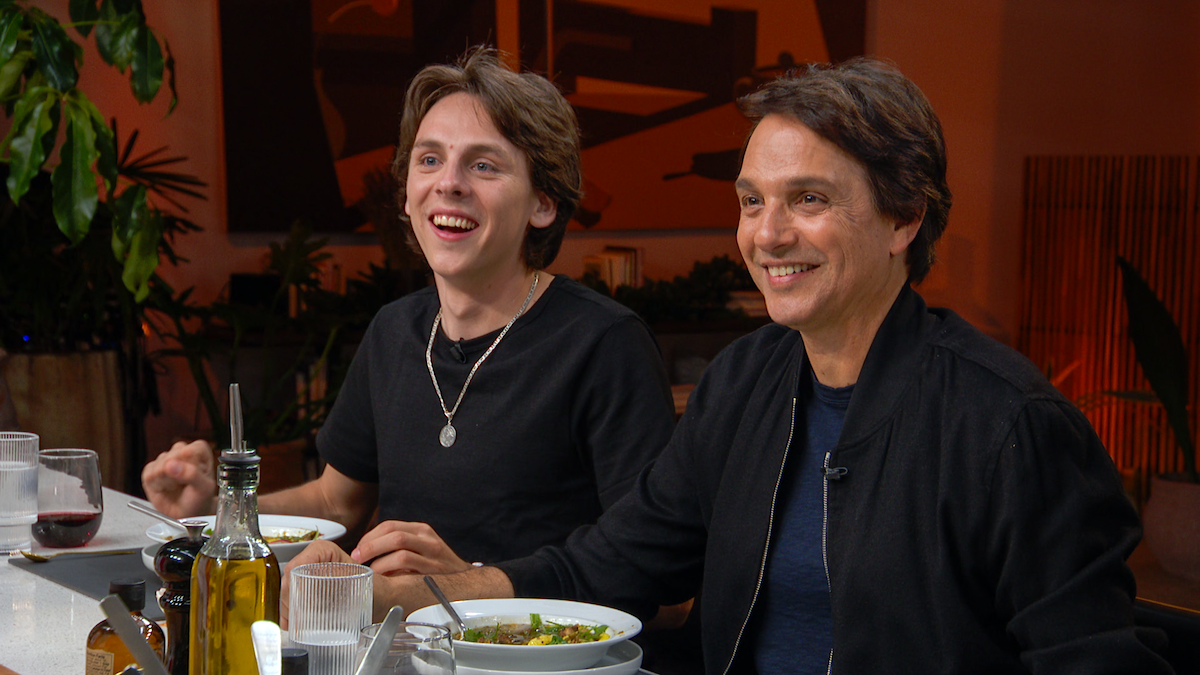 Jacob Bertrand and Ralph Macchio