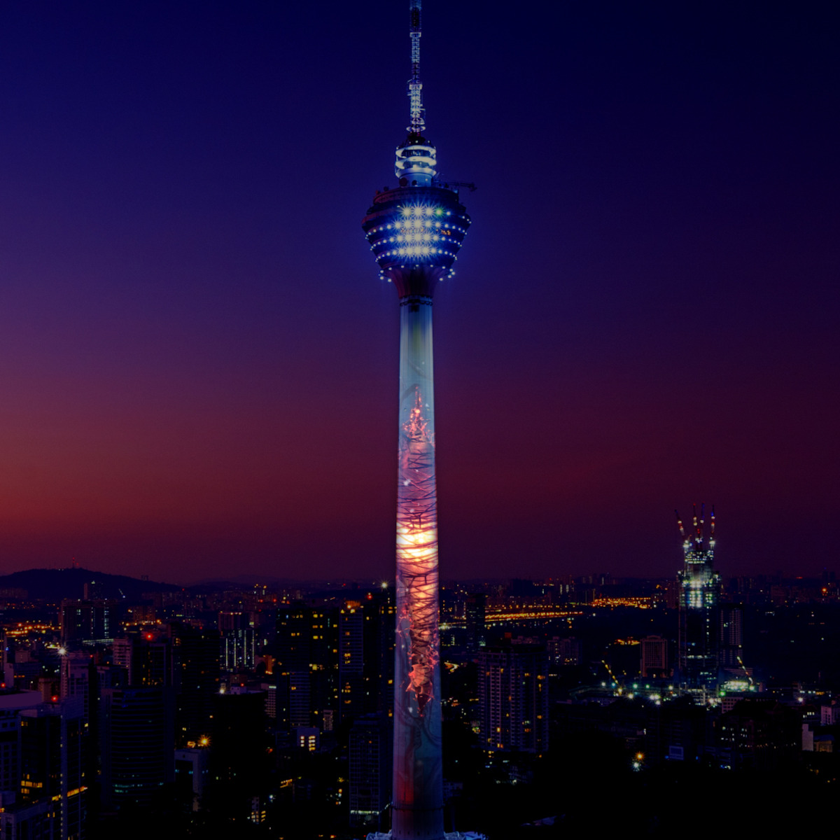Kuala Lumpur Tower in Menara Kuala Lumpur, Malaysia - Landmarks Around the World Are Headed to the Upside Down 