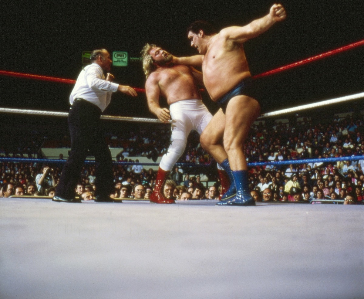 What Time Does Wrestlemania 41 Start? Schedule, Location & News Rehmat Boutique WrestleMania I: Andre the Giant in action vs Big John Studd during match at Madison Square Garden