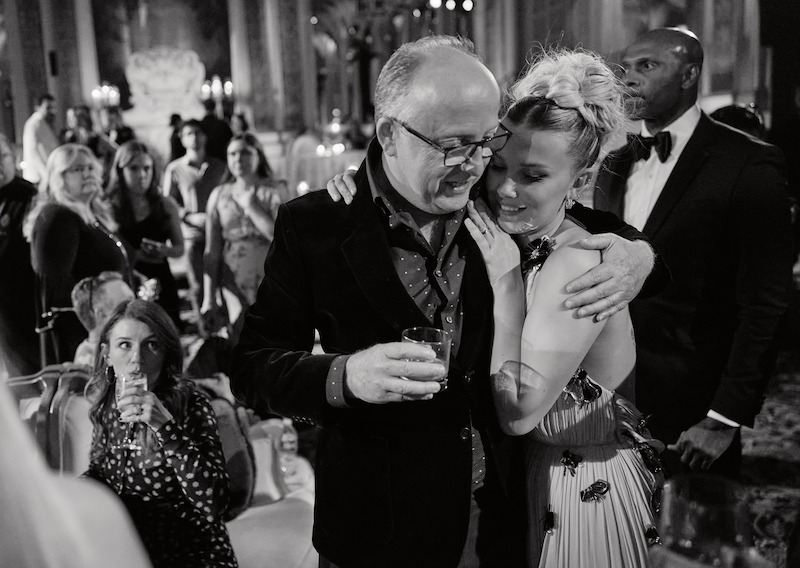 Director Harry Bradbeer and Millie Bobby Brown