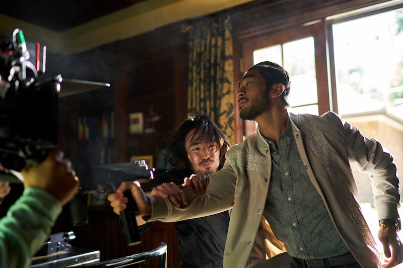 Stunt Performer Cameron Okubo, Justin Chien as Charles Sun in episode 102 of The Brothers Sun.