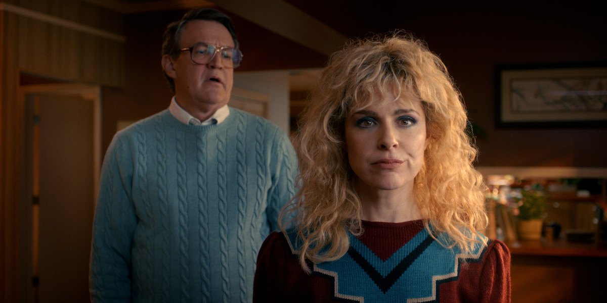 Joe Chrest as Ted Wheeler and Cara Buono as Karen Wheeler in 'Stranger Things' Season 5