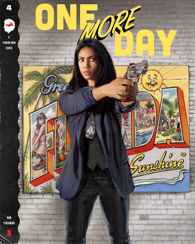 Florida Man noir poster