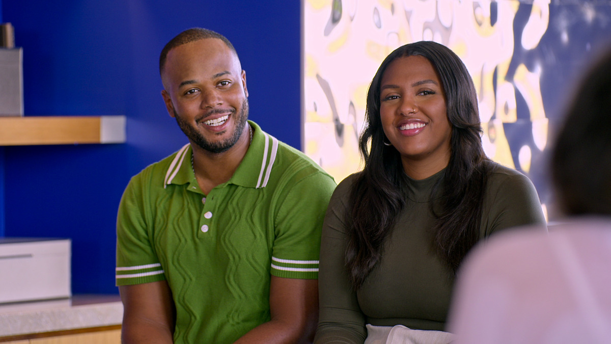 Alex and Tim on the couch.