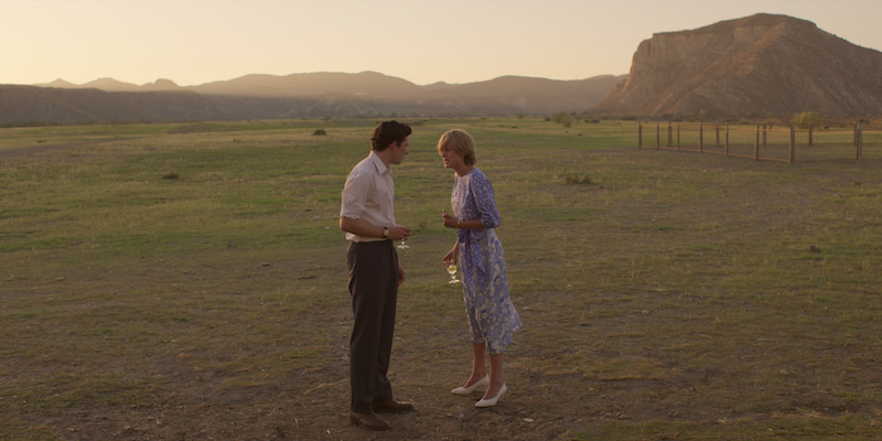 Arguing In Blue Dress