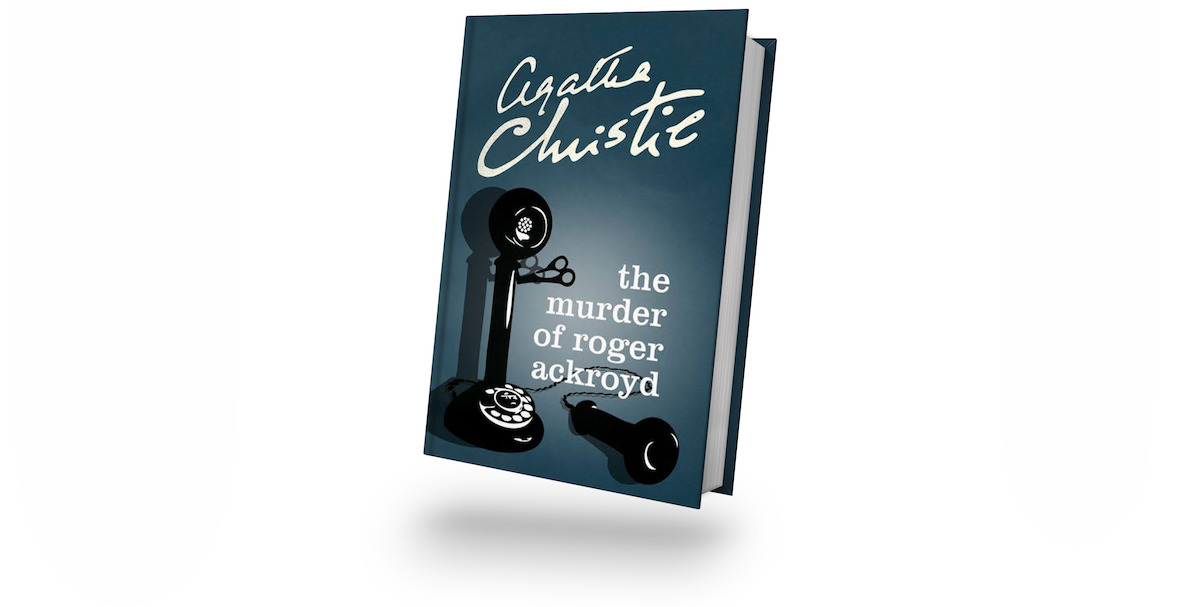A copy of The Murder of Roger Ackroyd by Agatha Christie