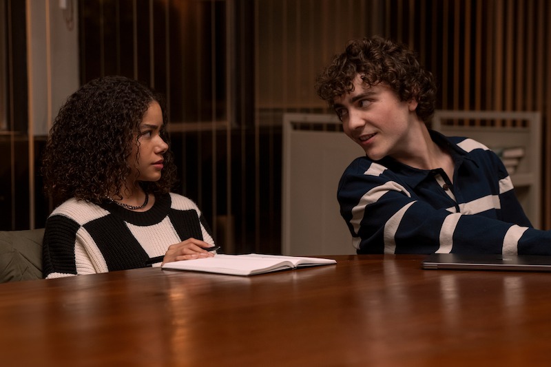 Antonia Gentry as Ginny Miller, Ty Doran as Wolfe in Season 3 of 'Ginny & Georgia'