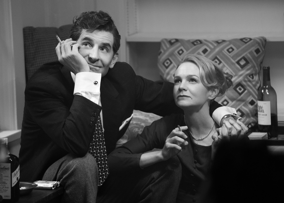 Bradley Cooper as Leonard Bernstein and Carey Mulligan as Felicia Montealegre in ‘Maestro’