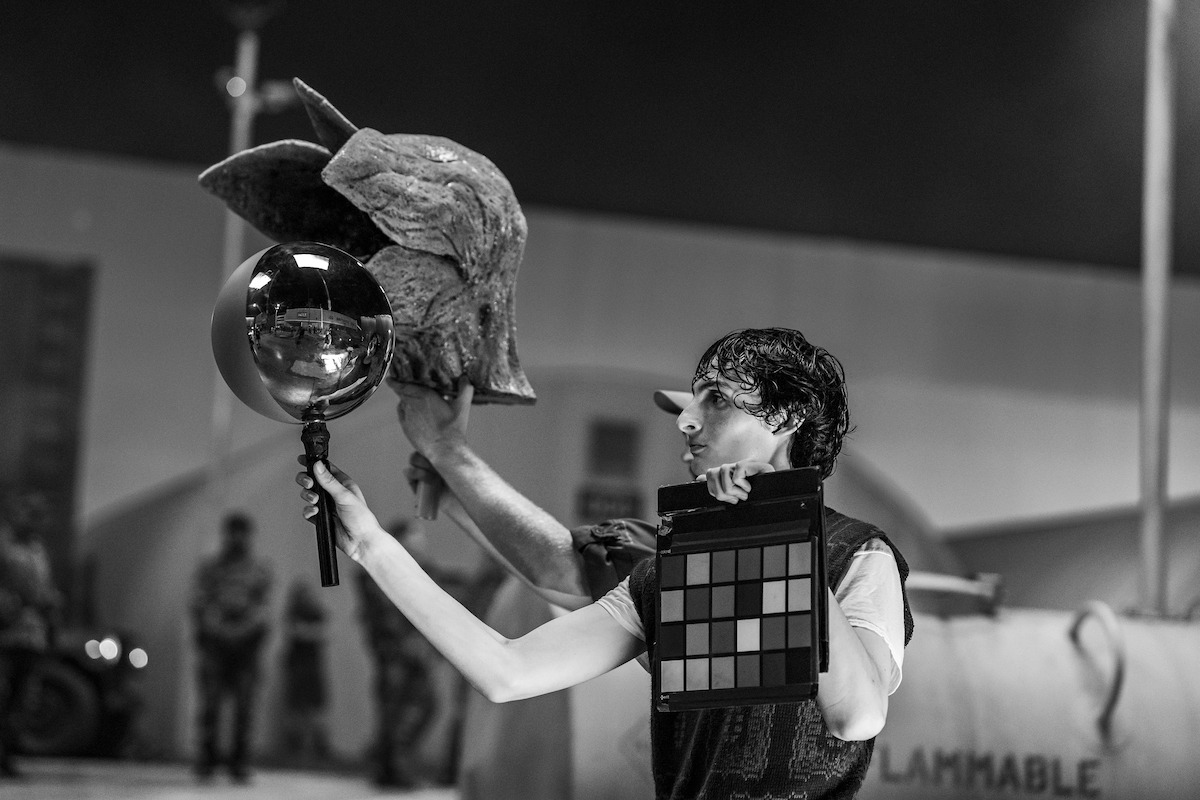 Finn Wolfhard as Mike Wheeler behind the scenes of ‘Stranger Things 5’