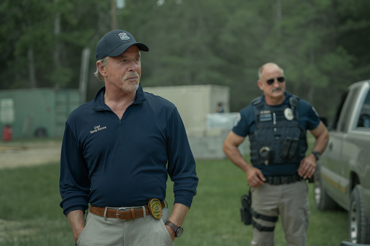 Don Johnson as Chief Sandy Burnne in “Rebel Ridge”.