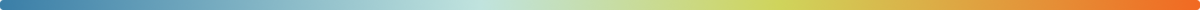 Rule with gradient going from blue to yellow-green to orange