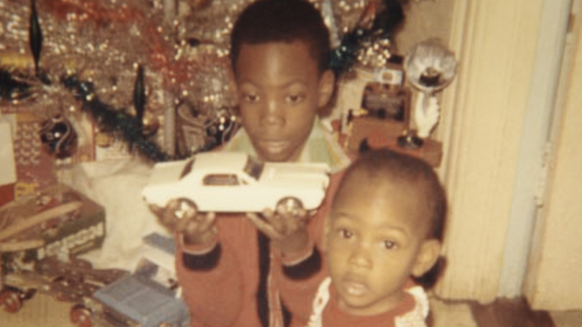 Eddie Murphy as a child with his brother