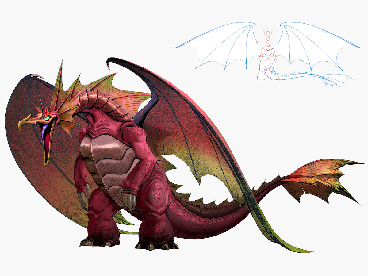 Gigantron design sketch by Shannon Tindle and surfacing render by Inn.