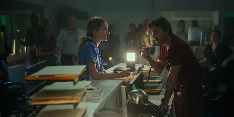 Willa Fitzgerald as Danny Simms and Arturo Del Puerto as Luis Dominguez in 'Pulse.'