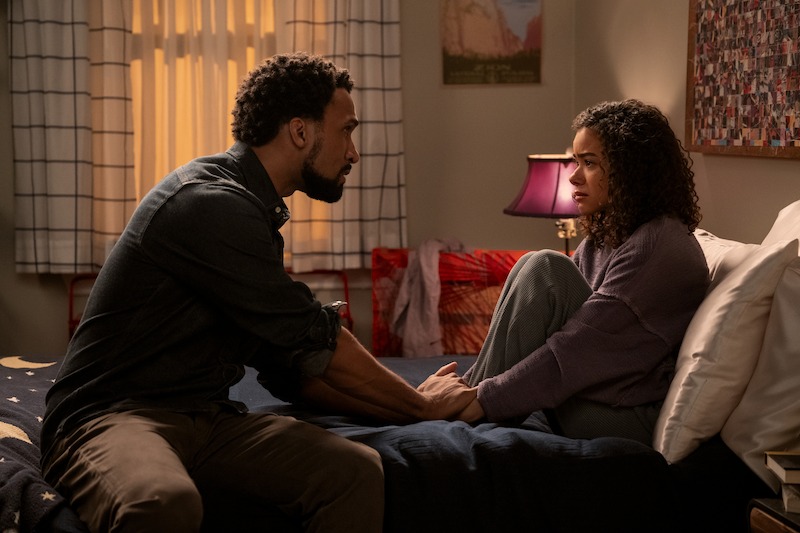 Nathan Mitchell as Zion Miller, Antonia Gentry as Ginny Miller in Season 3 of 'Ginny & Georgia'