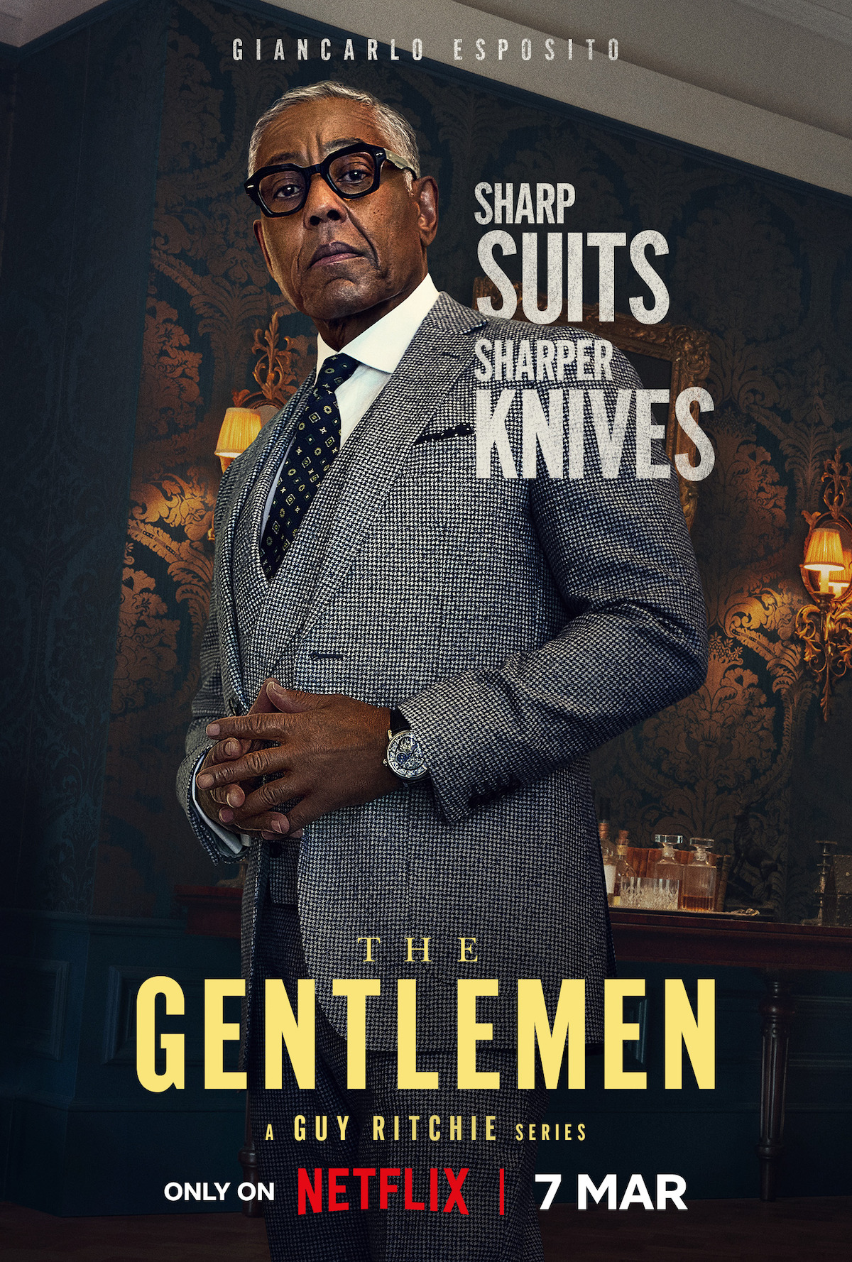 Character key art featuring Giancarlo Esposito