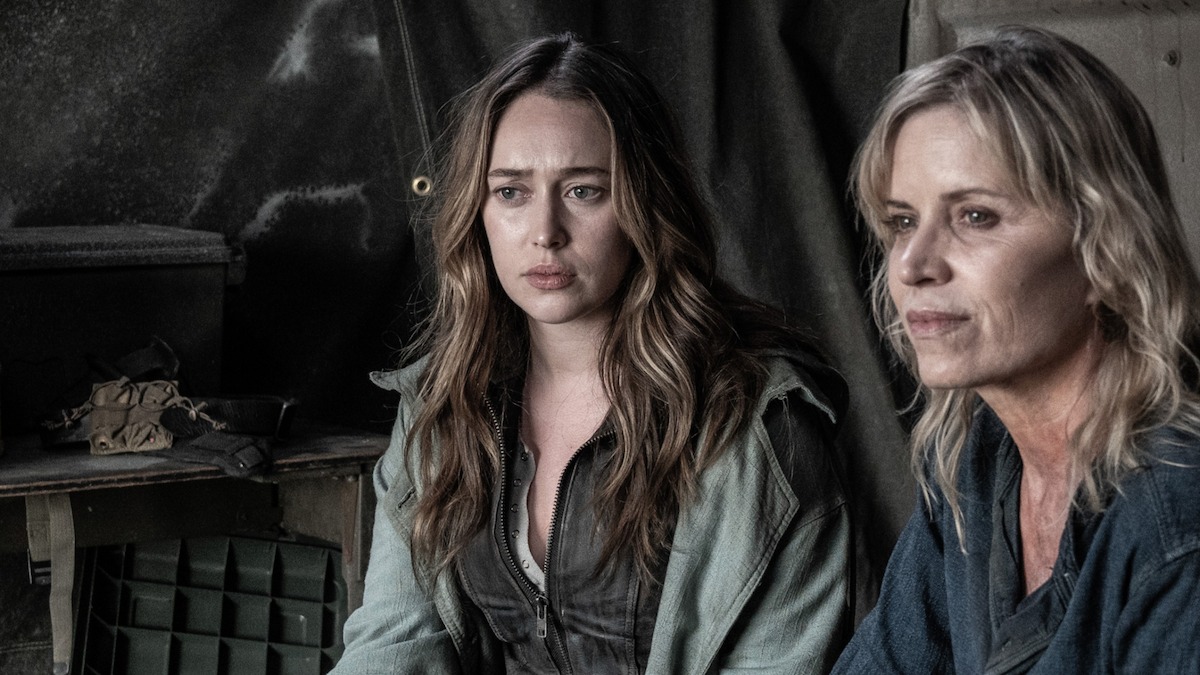 Alycia Debnam-Carey as Alicia Clark and Kim Dickens as Madison Clark in ‘Fear the Walking Dead’.