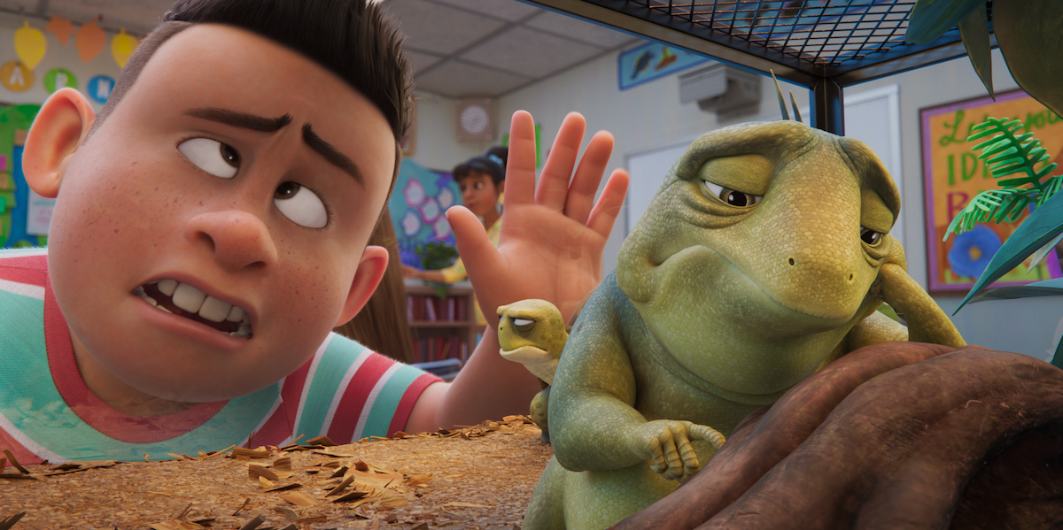 Anthony (voice by Ethan Smigel) and Leo (voice by Adam Sandler).