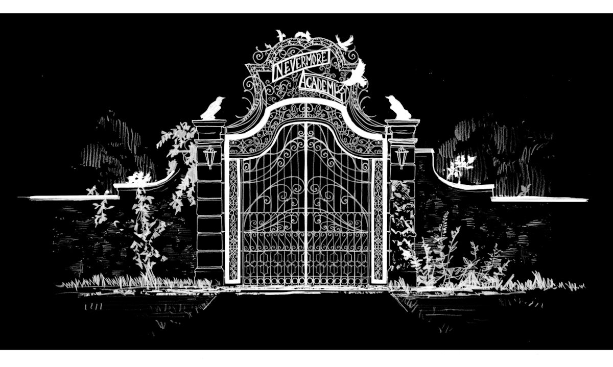 Illustration of the Nevermore gates