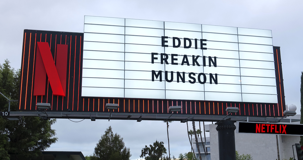 ‘Stranger Things’ Eddie Munson Sunset marquee