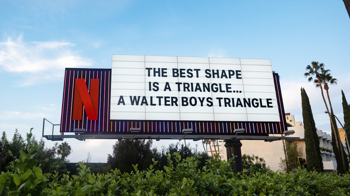 My Life With the Walter Boys Marquee - ‘The Best shape is a triangle … A Walter Boys triangle’