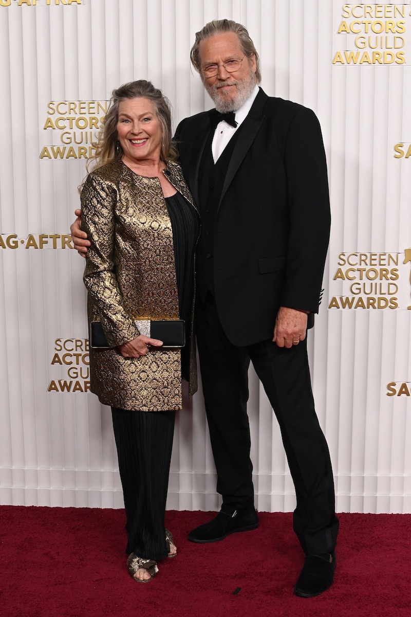 Susan Geston and Jeff Bridges at the 2023 Screen Actors Guild Awards in Los Angeles.