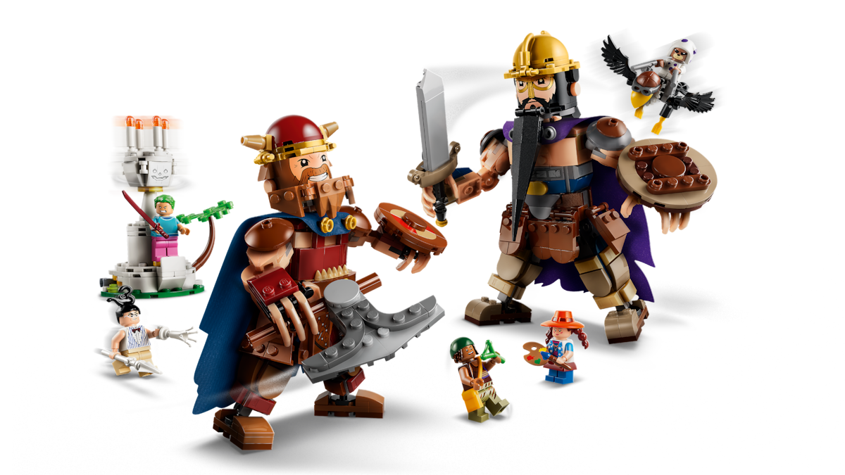 LEGO ONE PIECE Dorry vs. Brogy — Giants of the Little Garden