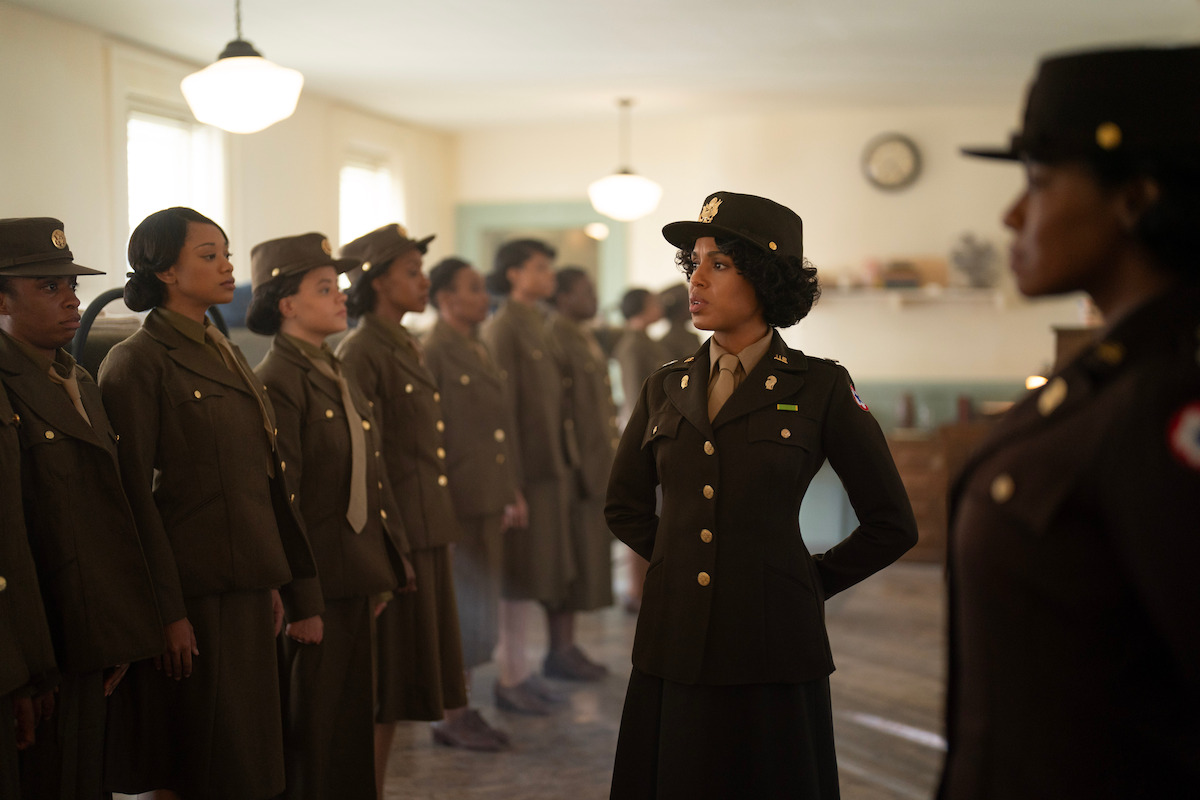 Kerry Washington as Captain Charity Adams in 'Six Triple Eight.'