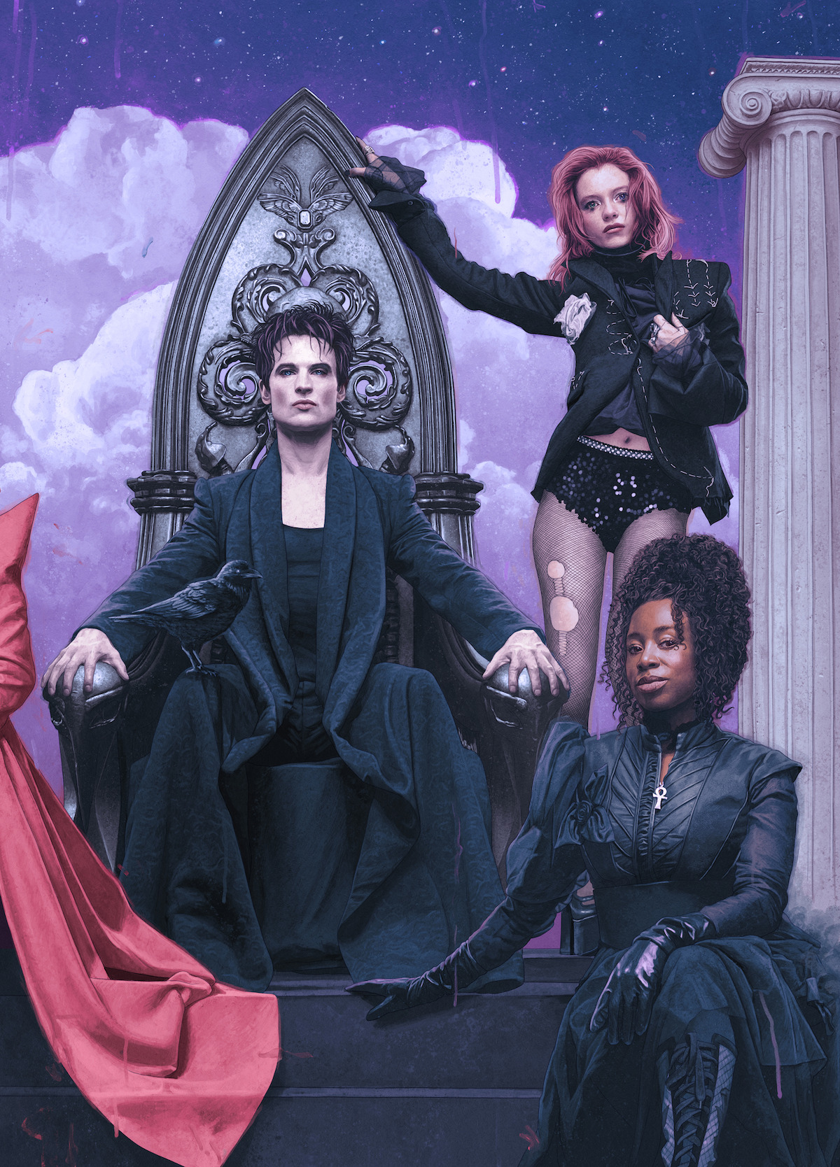 Illustration of Dream, Delirium, and Death from ‘The Sandman.’