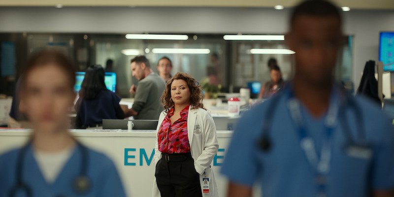 Justina Machado as Dr. Natalie Cruz in 'Pulse.'