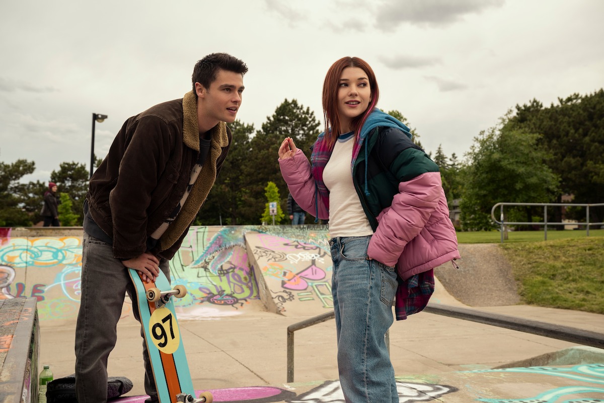 Felix Mallard as Marcus Baker, Katie Douglas as Abby in ‘Ginny & Georgia’ Season 3