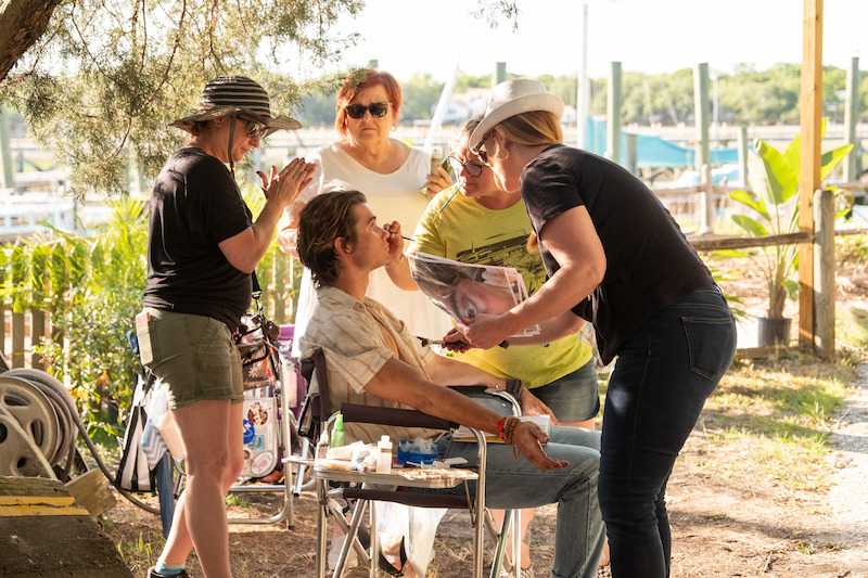 Chase Stokes in Outer Banks Season 1 Behind-the-Scenes Photo Gallery.