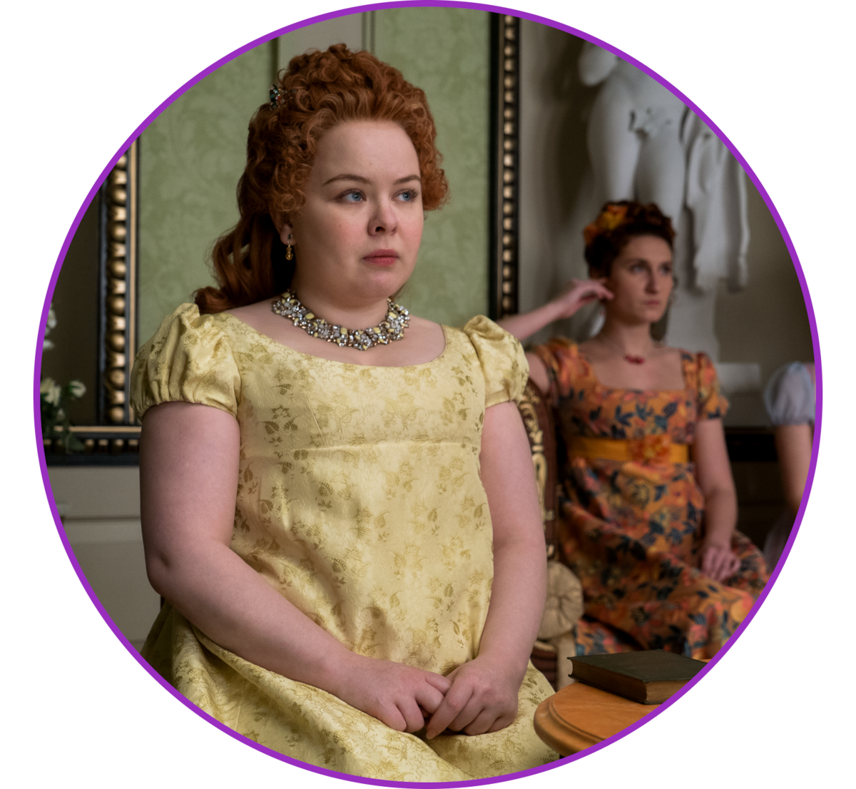 NICOLA COUGHLAN as PENELOPE FEATHERINGTON in Bridgerton