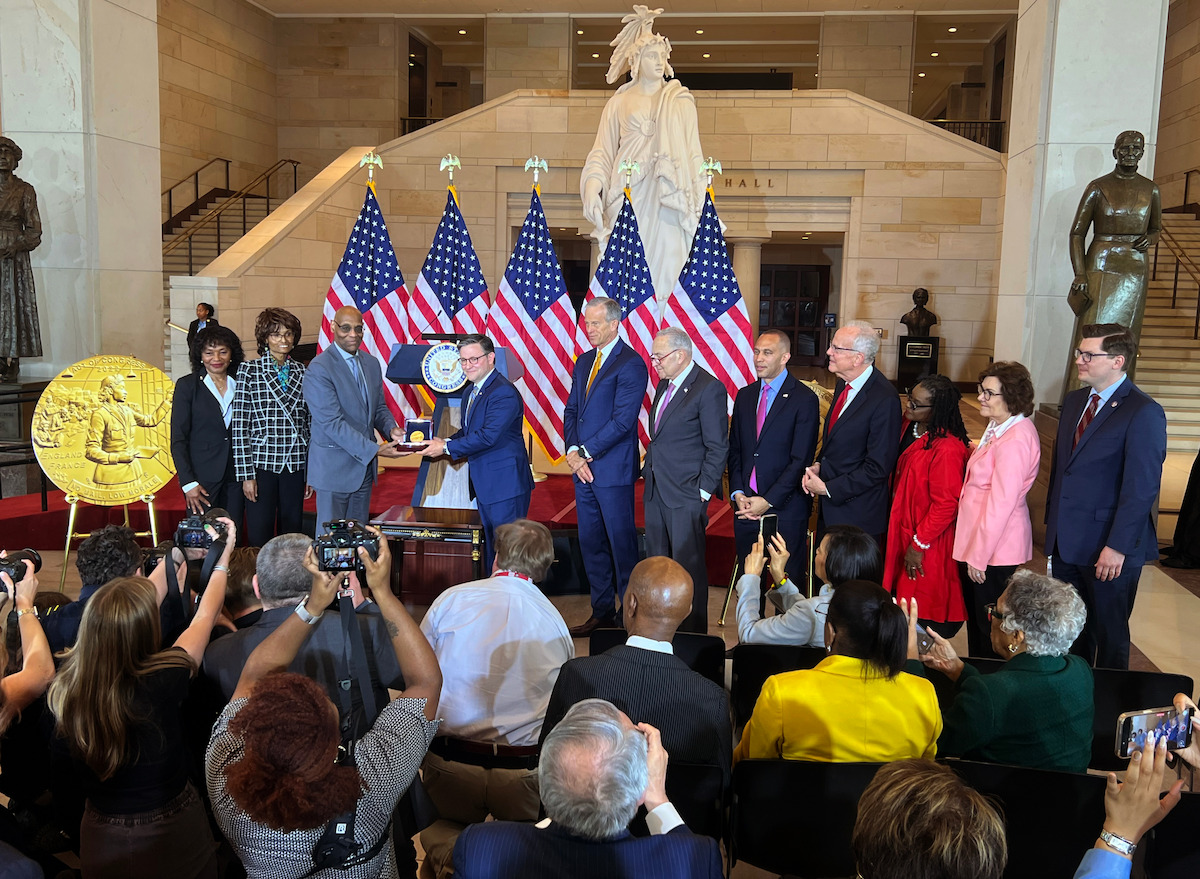 Congressional Gold Medal ceremony.
