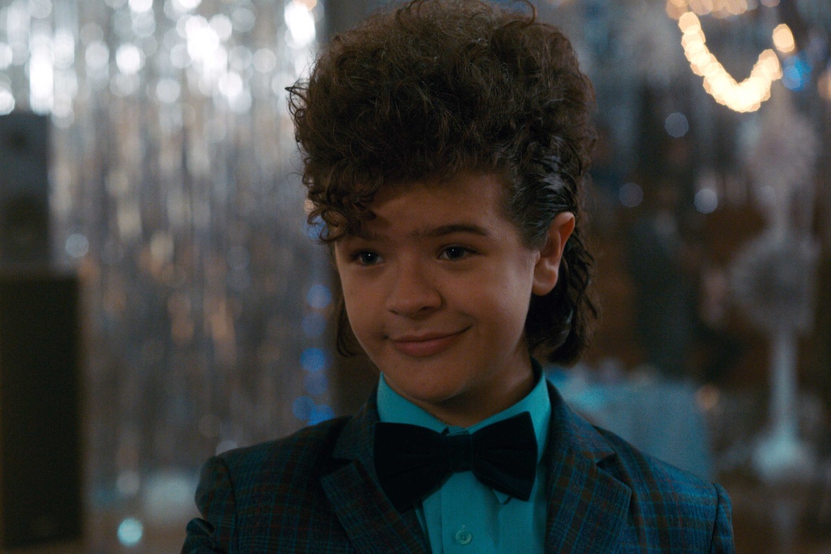 Gaten Matarazzo as Dustin Henderson attends the Snow Ball in ‘Stranger Things.’