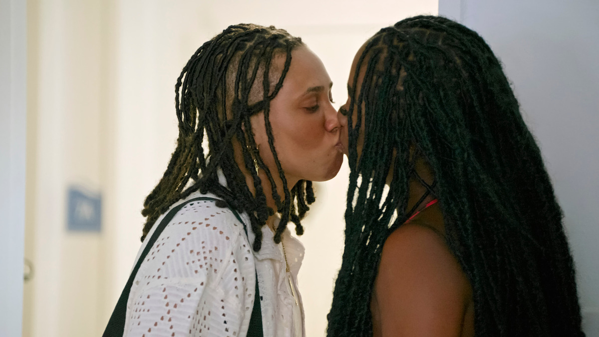 Britney and AJ kissing