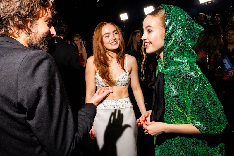 Matt Duffer, Sadie Sink, and Nell Fisher attend the 'Stranger Things' Season 5 World Premiere.