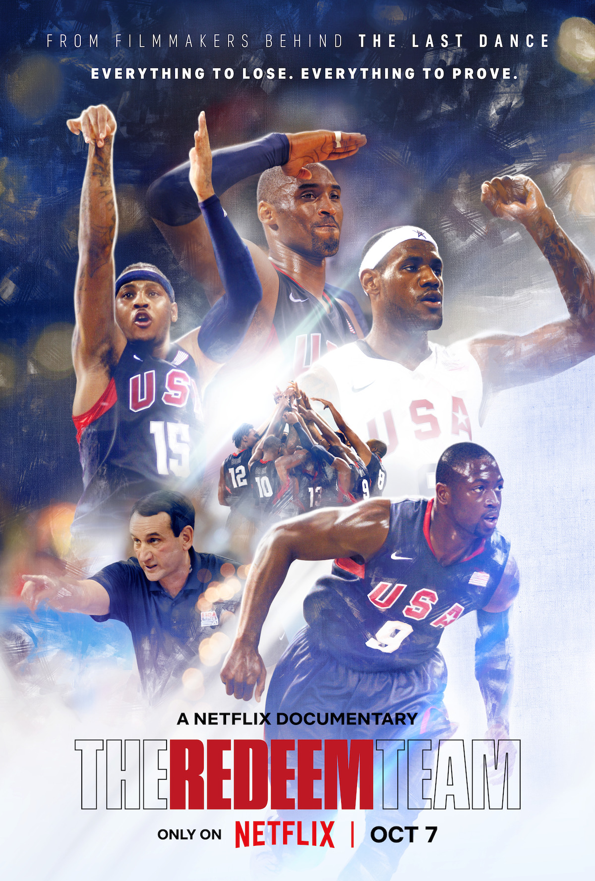 Kobe, Lebron, D-Wade, Melo x 2008 USA Redeem Team DESTROY Russia