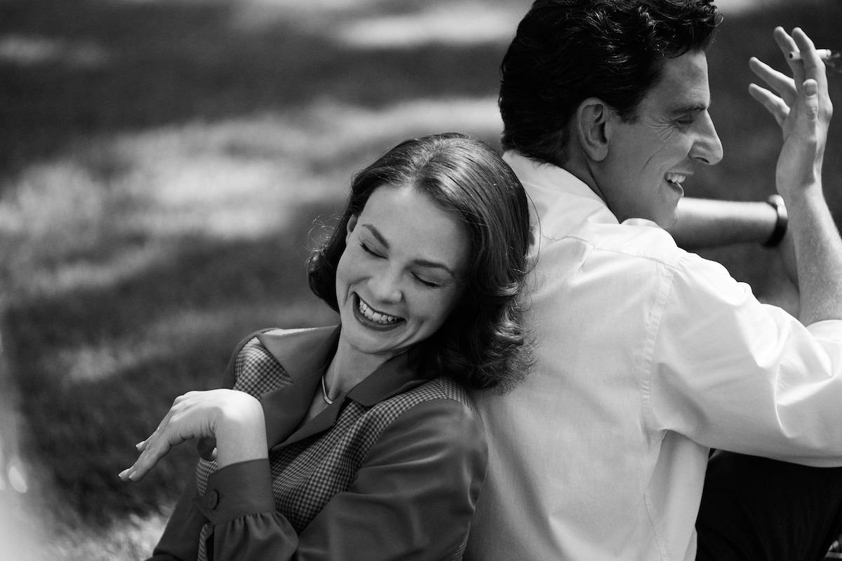 Carey Mulligan as Felicia Montealegre Cohn Bernstein and Bradley Cooper as Leonard Bernstein in ‘Maestro.’