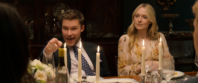  Jack Reynor as Thomas Winbury and Dakota Fanning as Abby Winbury
