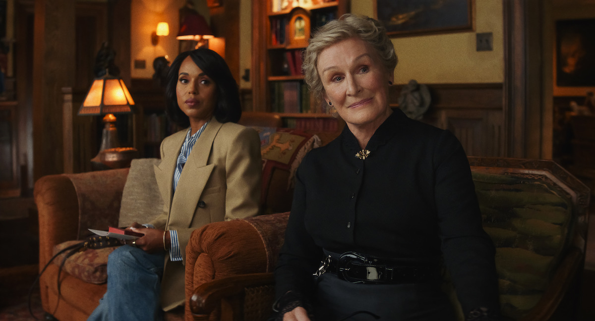 Kerry Washington and Glenn Close in ‘Wake Up Dead Man: A Knives Out Mystery’