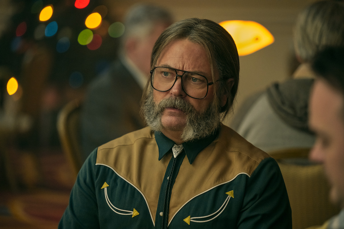 Nick Offerman as Doctor Gene Thibedeau in ‘The Umbrella Academy’ Season 4.