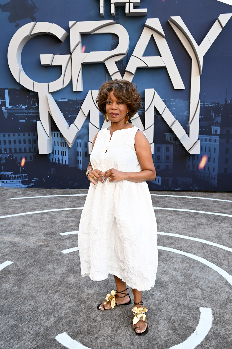 Alfre Woodard was one of few attendees dressed appropriately for the heat at ‘The Gray Man’ premiere. - The Gray Man Premiere